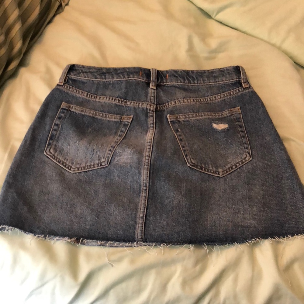 Free people button front denim skirt - Picture 3 of 5